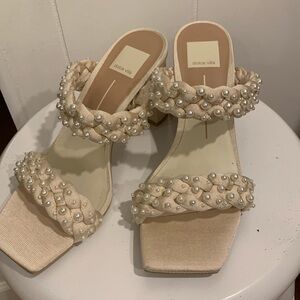 Dolce Vita Paily Pearls Heels Size 8.5